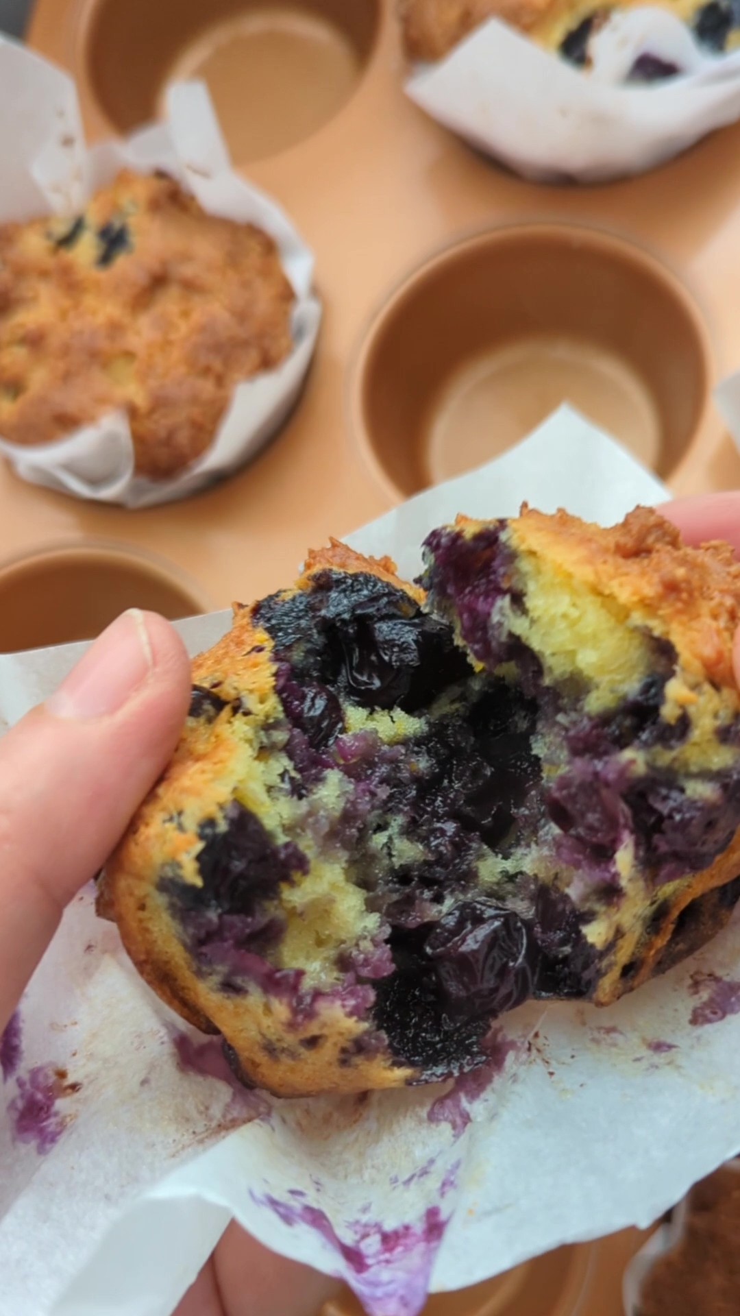 Small Batch Blueberry Orange Muffins