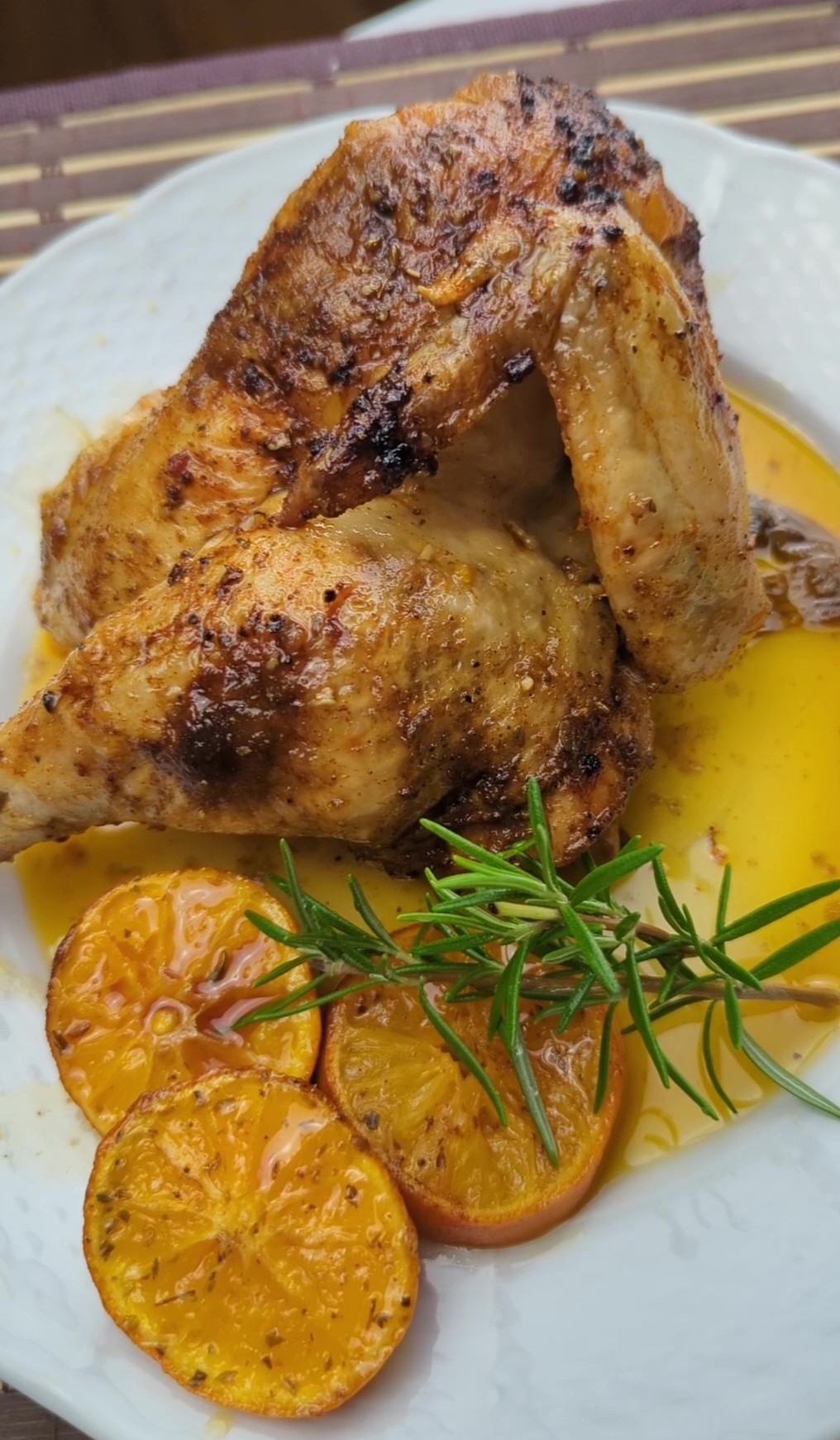 Crispy citrus roast chicken recipe