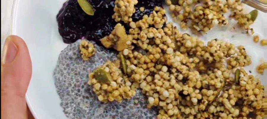 High-Protein Puffed Quinoa Crunch