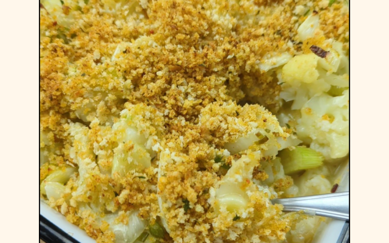 Cauliflower–Fennel Gratin