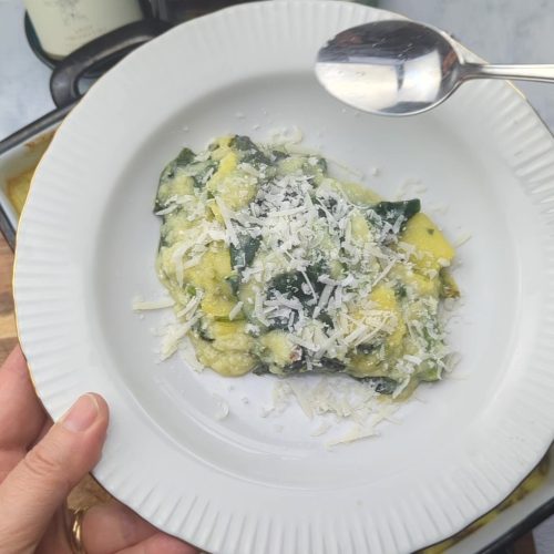 Creamy Spinach Polenta
