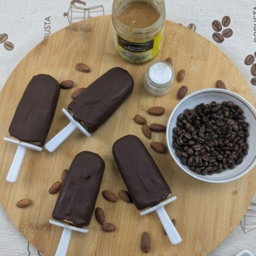 Espresso & Salted Almond Butter Fudge Pops